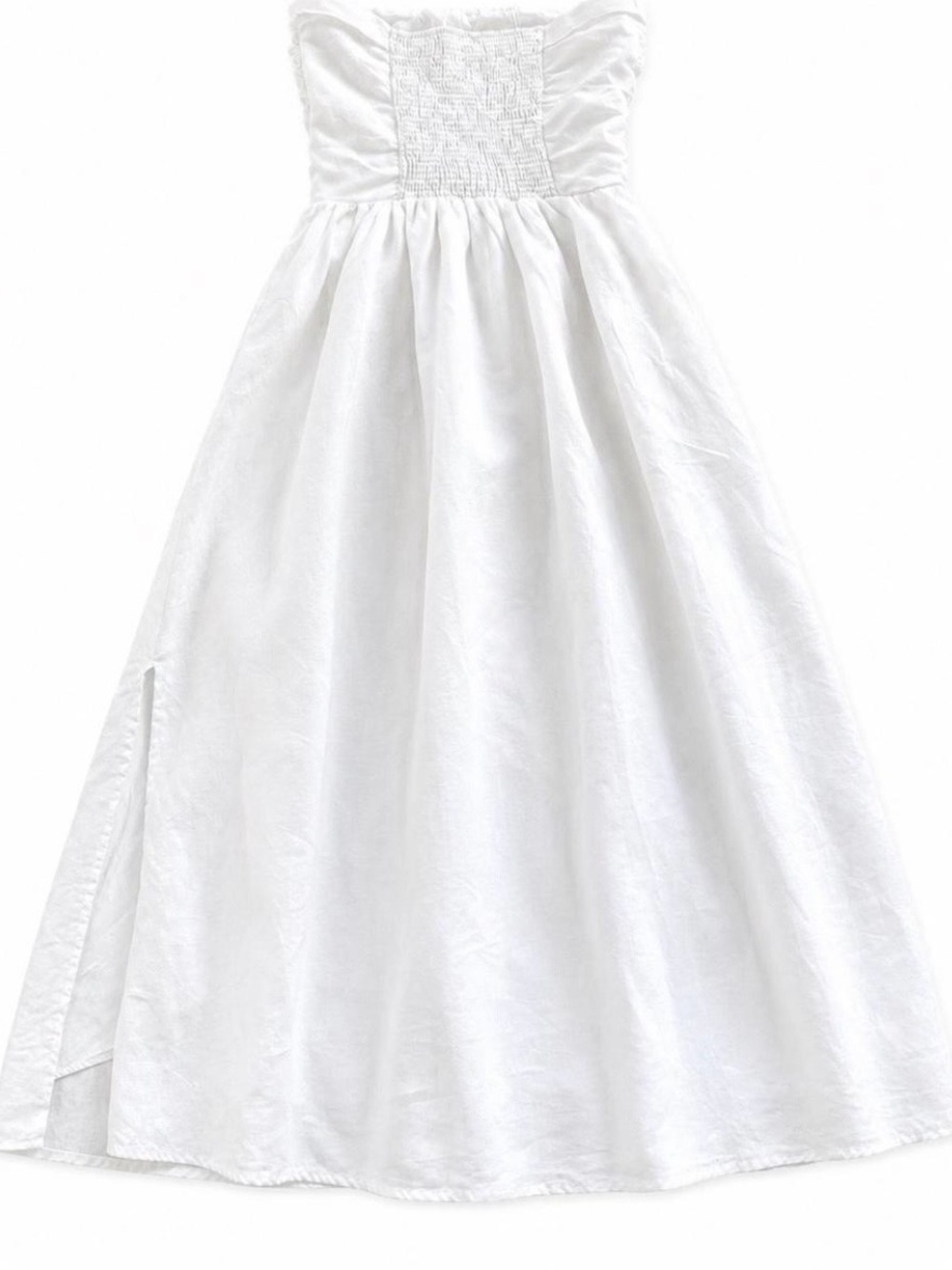 Dissh White Strapless Midi Dress - Picture 2 of 7